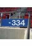 Giants Stadium 334 Section Signs- Blue (Steiner Sports COA)